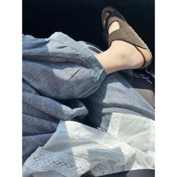 日雜風穿搭棉麻森系褲子苧麻燈籠褲女夏薄款亞麻闊腿褲九分氣球褲