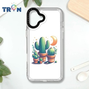 TRON IPHONE 16 PLUS 月亮仙人掌集合 MAGSAFE 磁吸 防摔 太空殼 透白 手機殼