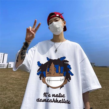 純棉男t恤短袖夏季潮流新款男裝衣服日系cityboy半袖上衣男生體恤