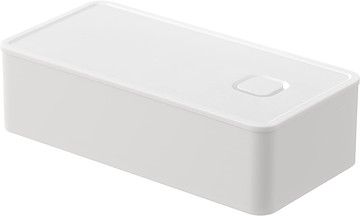 【日本代購】Yamazaki 便當盒 午餐盒 寬形 18.4X9.2X5公分 5471 白色