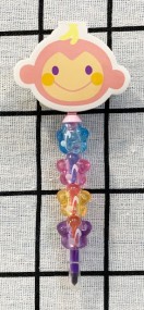 【震撼精品百貨】粉紅小巧猴_Chi Chai Monchan ~三麗鷗 粉紅小巧猴彩色筆附紙#90417