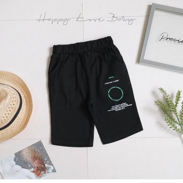 韓版百搭撞色圓圈棉短褲 春夏童裝 韓版童裝 男童短褲 男童棉褲 男童褲子 春夏棉褲 春夏短褲