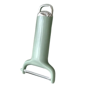 沐慕家居 水果削皮刨刀 4支 綠色 塑膠材質