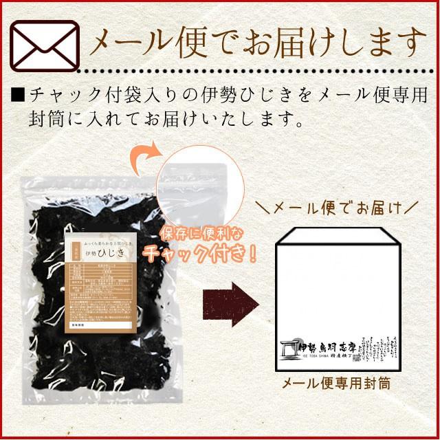 伊勢ひじき１００ｇ （乾燥） メール便 送料無料 三重県 伊勢志摩産 乾燥ヒジキ 国産 チャック付袋入り 無添加