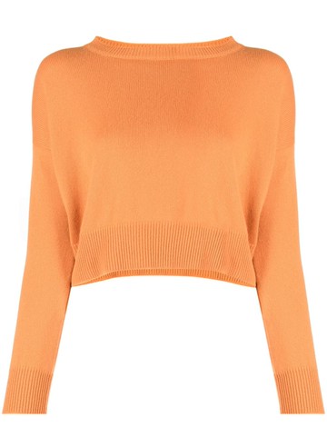 Teddy Cashmere - Genova cropped cashmere jumper - women - Cashmere - 0 - Orange