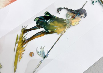 OKMT新七天原創流麻咕卡貼紙PET手帳手賬膠帶貝殼光工藝 golden