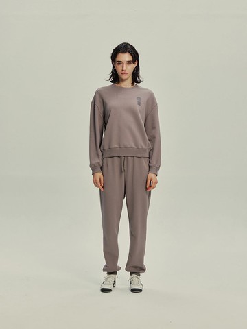 I Logo Steady Sweat Set-Brown