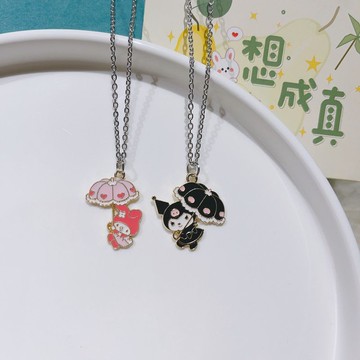 新款庫洛米項鏈可愛卡通甜美少女心高顏值學生情侶閨蜜不掉色飾品 z7301
