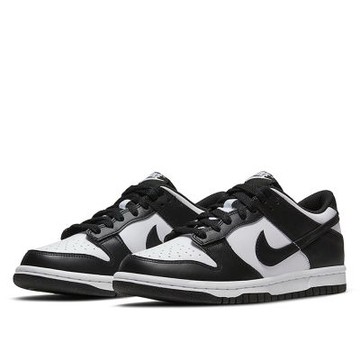 NIKE 休閒鞋 女鞋 大童 運動鞋 熊貓 DUNK LOW GS 黑白 CW1590-100