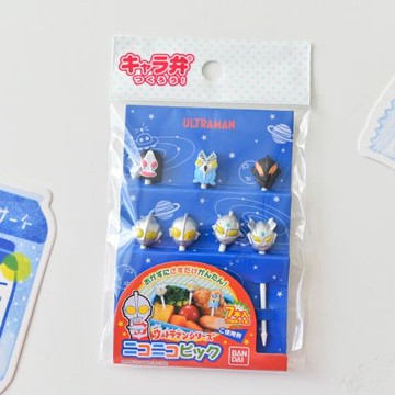 m'sa日本兒童水果叉子寶寶裝飾叉可愛卡通動物面包超人便當水果簽