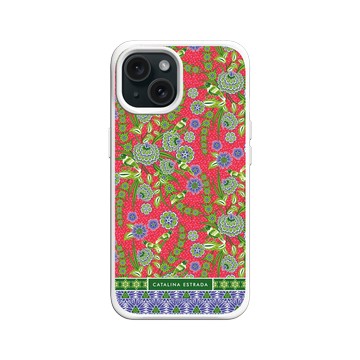 iPhone 15 SolidX 白 - Catalina Estrada - Red Flowers