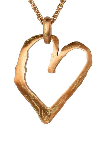 Parts of Four - Jazz's Heart necklace - unisex - Rose Gold Plated Brass/18kt Rose Gold Plated Sterling Silver - One Size
