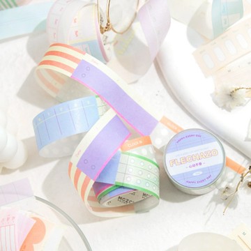 計劃清單 和紙膠帶 可書寫 貼紙 裝飾貼 封口貼 記事 留言 學習 手帳 貼畫【JC4997】《Jami》