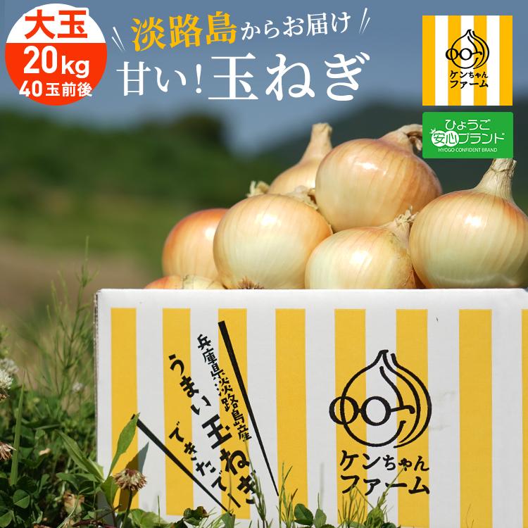 淡路島 たまねぎ　20キロ　送料無料　特別栽培　ひょうご安心ブランド認証