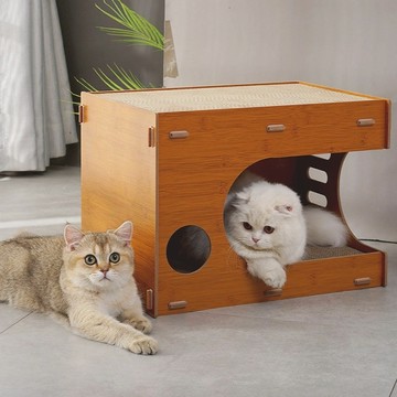 【喵仙兒】拼拼實木貓抓屋