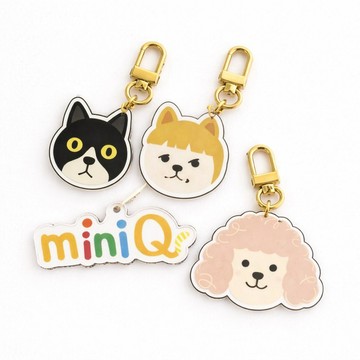 Mini Q 可愛文創小吊飾/ 鑰匙圈/ 可愛狗狗 貓咪 / 壓克力鑰匙圈