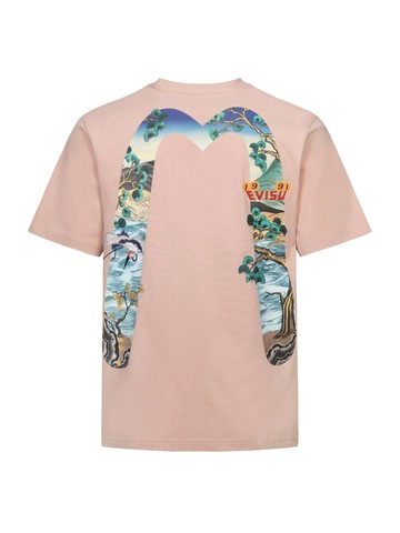 Pine-pattern Daicock Print Regular Fit T-shirt