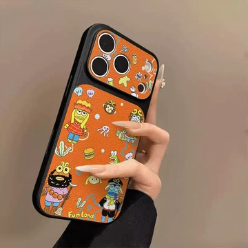 海底取經適用小羊皮蘋果16/17 Pro Max高顏值大視窗手機殼iPhone1