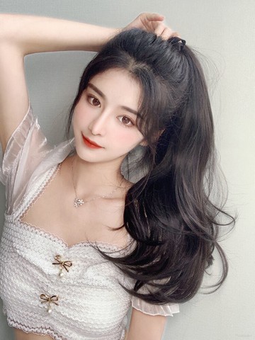 綁帶式卷發假馬尾仿真發假發女夏馬尾網紅假發片可扎高馬尾假辮子