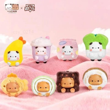 正版一二布布毛絨掛件 一二布布系列盲盒 潮玩周邊 盲盒 盒玩 潮玩 桌面擺件 一二布布毛絨掛件 玩偶掛件 禮物 交換禮物