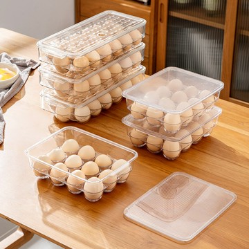 廚房雞蛋收納盒專用冰箱用保鮮盒可疊加雞蛋架格子神器整理盒防震