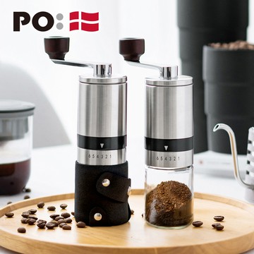 PO: 丹麥手動式不銹鋼研磨咖啡器2.0(黑)(不鏽鋼磨芯)
