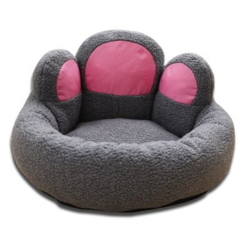 現貨+預購 狗窩 寵物床附墊-可愛熊掌可機洗篷鬆柔軟貓窩 寵物用品2色72ao25【獨家進口】【米蘭精品】