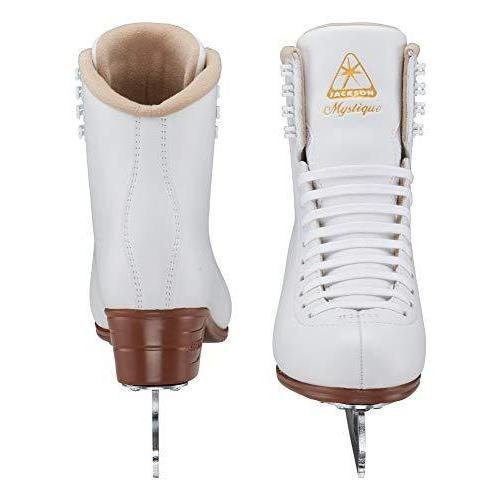 Jackson Ultima Mystique レディース ガールズ メンズ ボーイズ フィギュアアイススケート靴 ホワイト ブラックカ