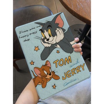 適用于ipadpro保護套air5/4/3平板殼2022款卡通書本式2021全包ipad10/9第十代蘋果mini6蠶絲紋10.2英寸帶筆槽