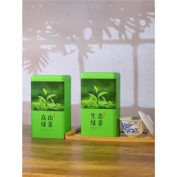 綠茶茶葉罐空罐鐵罐一斤裝龍井茶碧螺春金屬通用包裝禮盒定 制