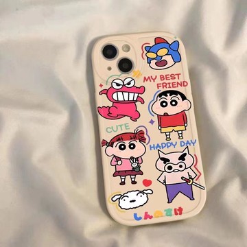 蠟 筆 小新 蘋果 手機殼 iphone 7 pro 8 11 x plus 13 14 max 12 卡通 防摔 情侶