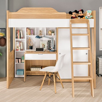 MUNA家居  卡爾3.7尺多功能高架床組/共兩方向   112X195X180cm