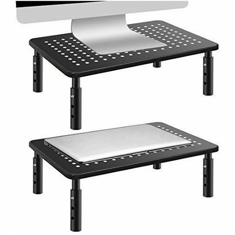 Workool 2個セット モニター台 モニタースタンド 机上台 電話台 プリンター台 デスク収納 キーボード収納 高さ調整可能 2個セ 通販 Lineポイント最大0 5 Get Lineショッピング