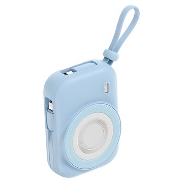 VOORCA 迷你磁吸無線行動電源 10000mAh PDB-576  1個  淺藍色