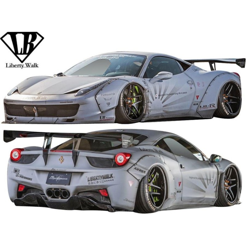 M's】フェラーリ 458 (2009y-2015y) Liberty Walk LB-WORKS リア ...