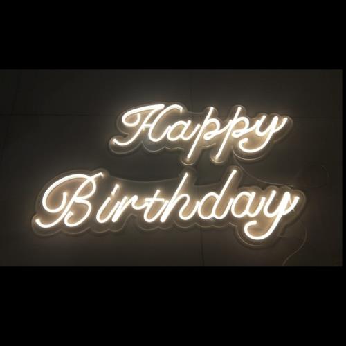 派對30days100天生日快樂led字母燈happybirthday發光霓虹燈party