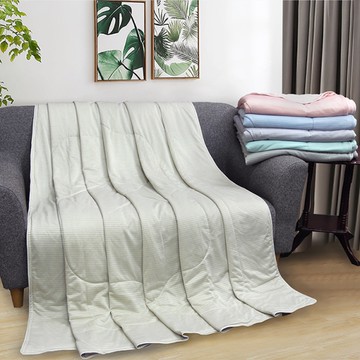 【Indian】簡約條紋涼感紗冰晶涼被_多利寶