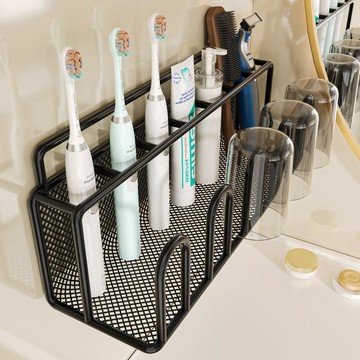 牙刷置物架 免打孔 壁掛式 漱口杯架 牙膏架 收納神器 衛浴必備 ZEMH