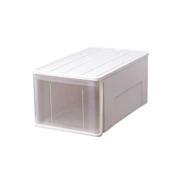 【日本天馬】日本製透窗單層抽屜收納箱(深66cm)-L-3入