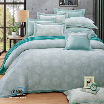 兩用被床包四件組 /60支無異纖精梳美國棉 /2561依依(綠)