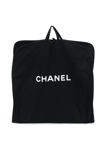 CHANEL Pre-Owned - 1990s logo print clothing hanger - unisex - Cotton/Plastic/Metal - One Size - Black