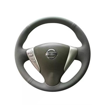 12-14-15-16款13騏達驪威新陽光NV200陽光軒逸真皮手縫方向盤套11