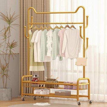 【保固一年】簡易衣帽架 臥室掛衣架可移動 落地立式房間晾衣架 簡易陽台 衣服架子 收納 置物架 加粗加固衣架 支架 便攜