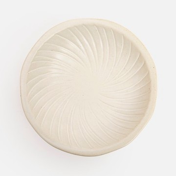 艾禮思粗陶盤20cm 米