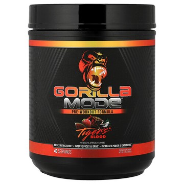 Gorilla Mind, Mode®，鍛鍊前配方，虎血風味，1.76 磅（800 克）