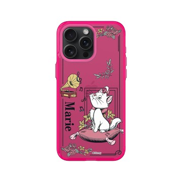 iPhone 15 Pro Max Clear 粉漾桃 - 迪士尼-經典系列 Disney Classics - 貓兒歷險記 - 瑪麗貓與留聲機