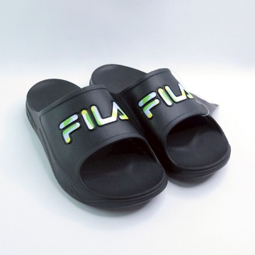 FILA 運動拖鞋 4S334Y006 防水拖鞋 男女款 黑【iSport愛運動】
