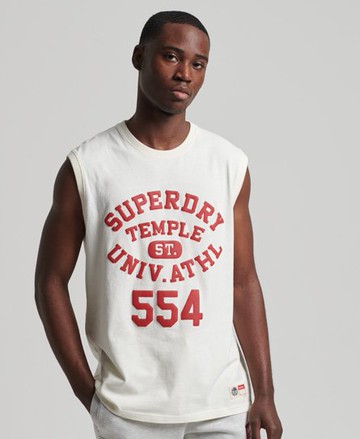 Superdry Men's Men's Vintage Athletic Vest White / Winter White - Size: S