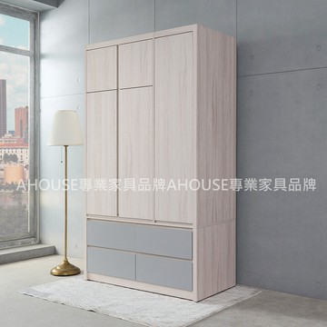 AHouse【台灣製/免運費】費森4x7尺開門衣櫃