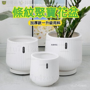 下殺/免運 輕奢花盆 簡約花盆 高顔值花盆 仿陶瓷花盆 樹脂花盆 家用花盆 髮財樹花盆 綠植花盆 蝴蝶蘭花盆 大花盆花瓶